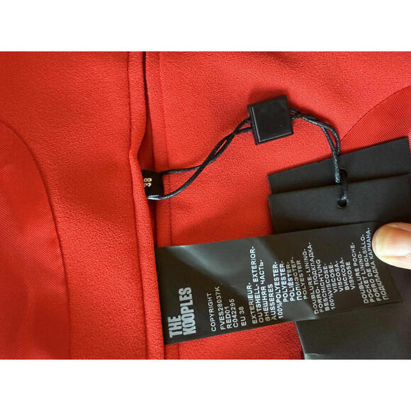 The Kooples New Red Blazer Jacket, FR 38/US 4 - Picture 6 of 6